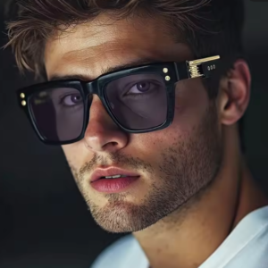 Men Oversized Classic Square Sunglasses UV400