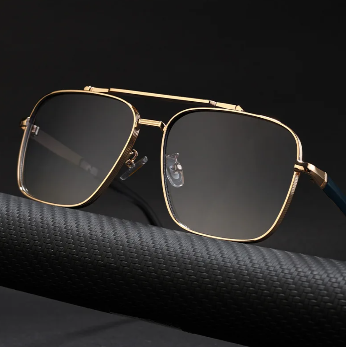 Oversized Square Sunglasses Men UV400 - Image 2