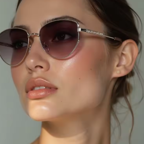 Women Punk Polygon Sexy Cat Eye Sunglasses