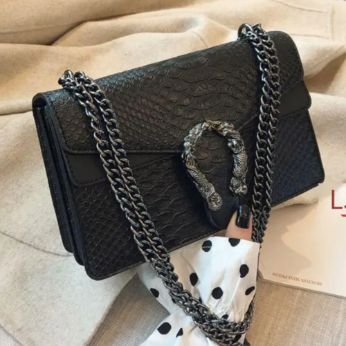 Crocodile Patterned Dionysus Bag