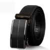 Men's Leather Ratchet Belt, Black Automatic Buckle, view 4