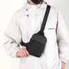 Unisex Crossbody Chest Sling Bag, Black, view 4