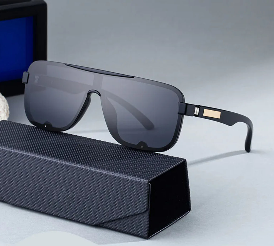 Men Oversized Polarized Square Sunglasses - Image 4