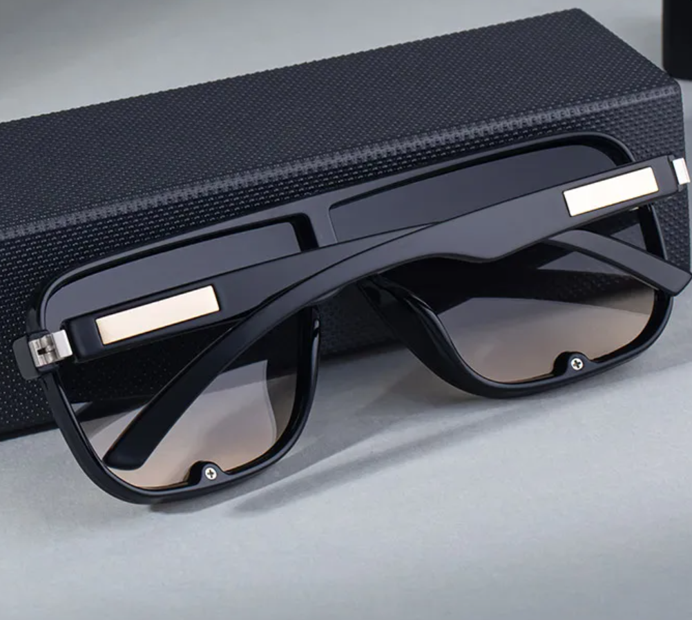 Men Oversized Polarized Square Sunglasses - Image 3