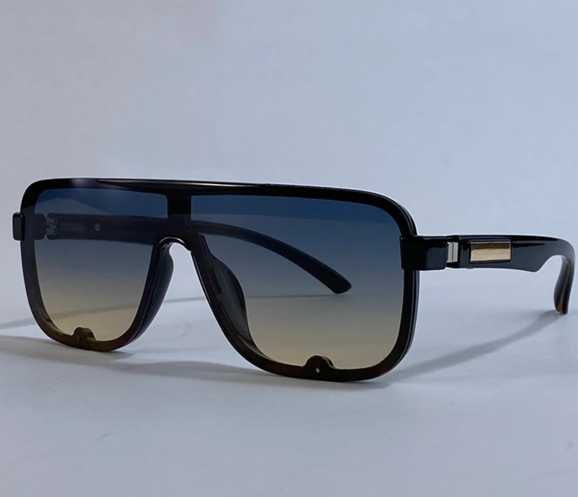 Men Oversized Polarized Square Sunglasses - Image 2