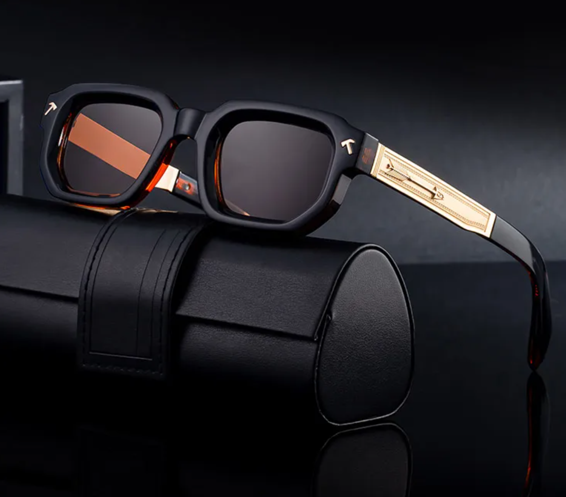 Men Polarized Square Sunglasses (BlackDemiGray) - Image 2