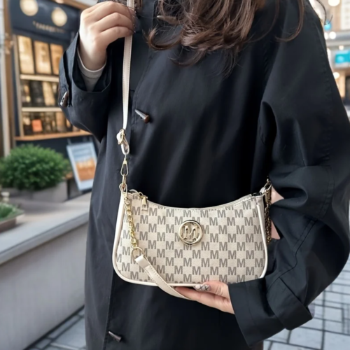 Women Vintage Style Handbag (White)