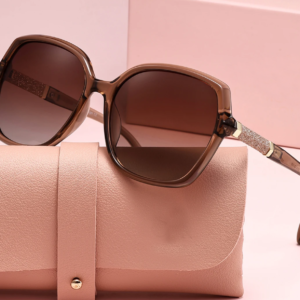 Women Polarized Butterfly Sunglasses (Dark Tea)