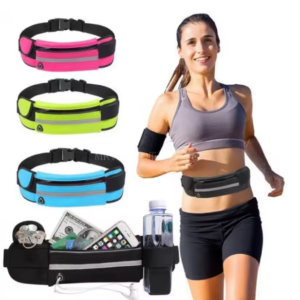Women Waist Running Bag (Black)