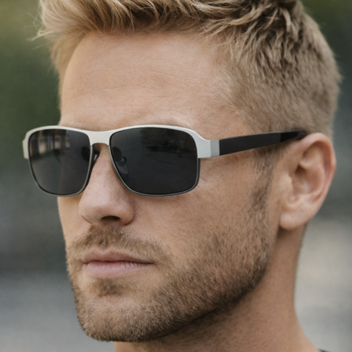 Audi Retro Oval UV400 Polarized Sunglasses for Men