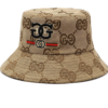 Unisex Printed Bucket Hat, Beige in