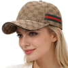 Beige Print Baseball Cap with Stripe Detail, view 3