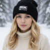 Unisex Knit Beanie, Black in