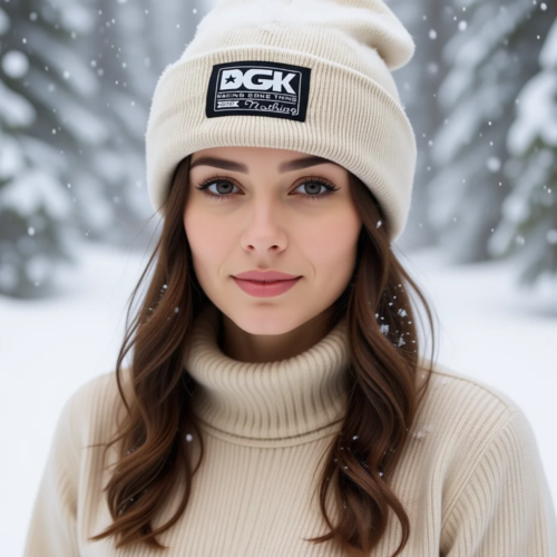 Warm Unisex Knit Hat (White)