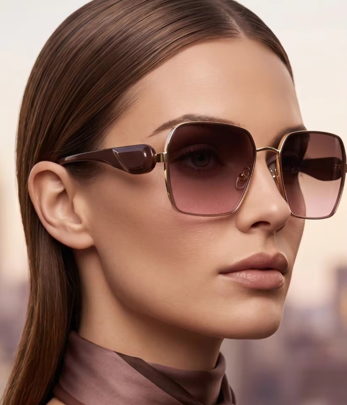 Oversized Square Sunglasses Women