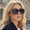 Hip Hop Chain Sunglasses, Black in black