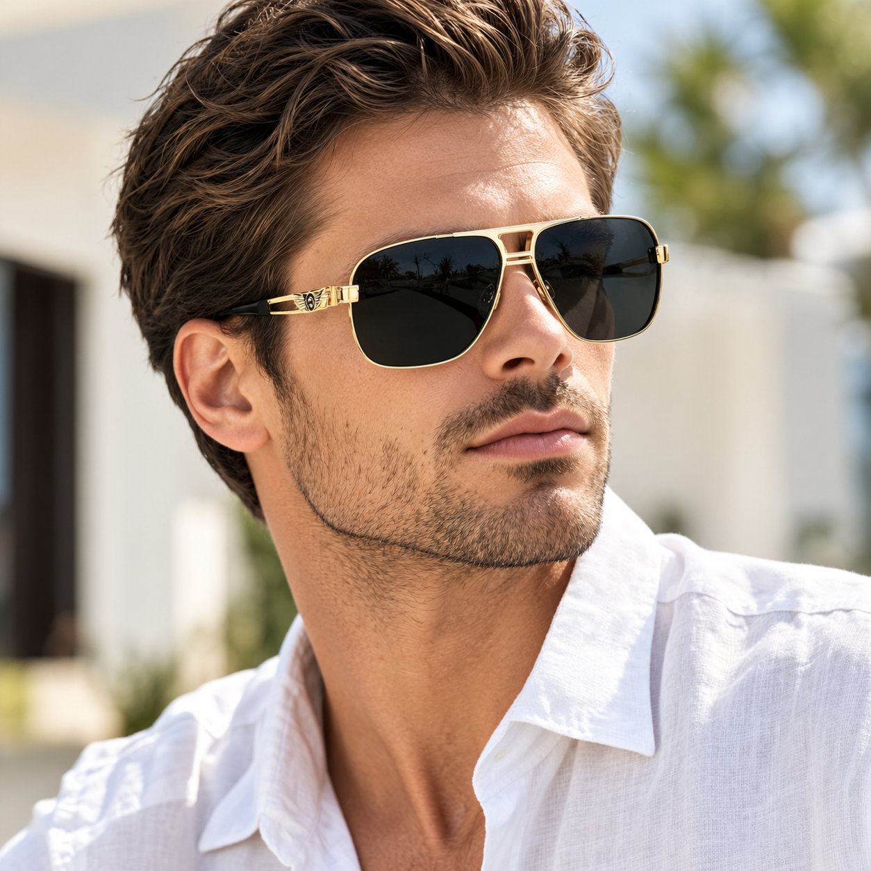 Metal Frame UV400 Polarized Sunglasses