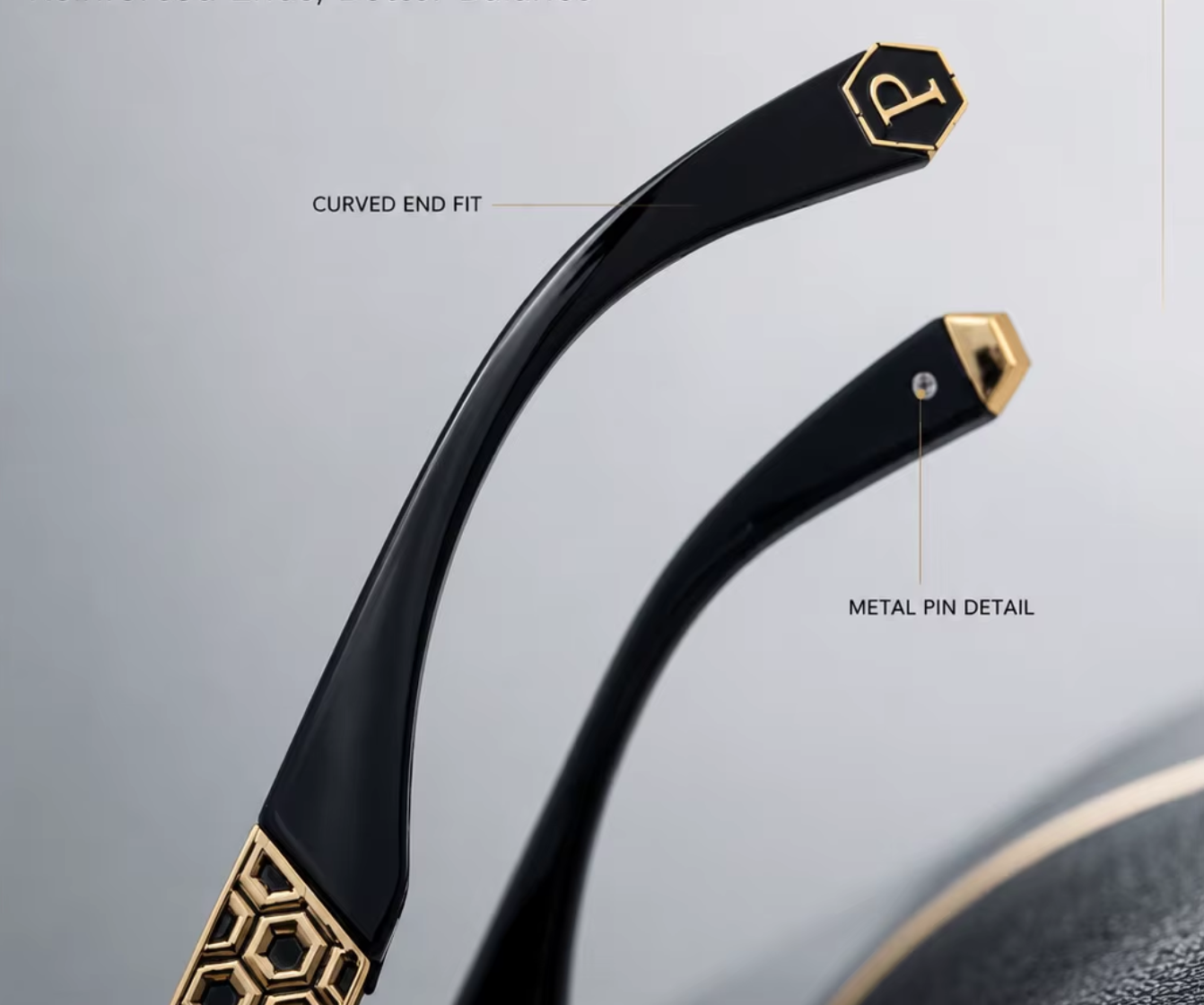 Men Women Vintage Oversized Punk Shades Glasses - Image 2