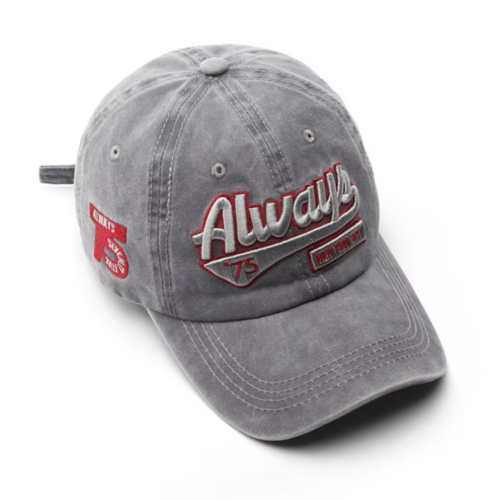 Retro Baseball Cap with 3D Embroidery Always